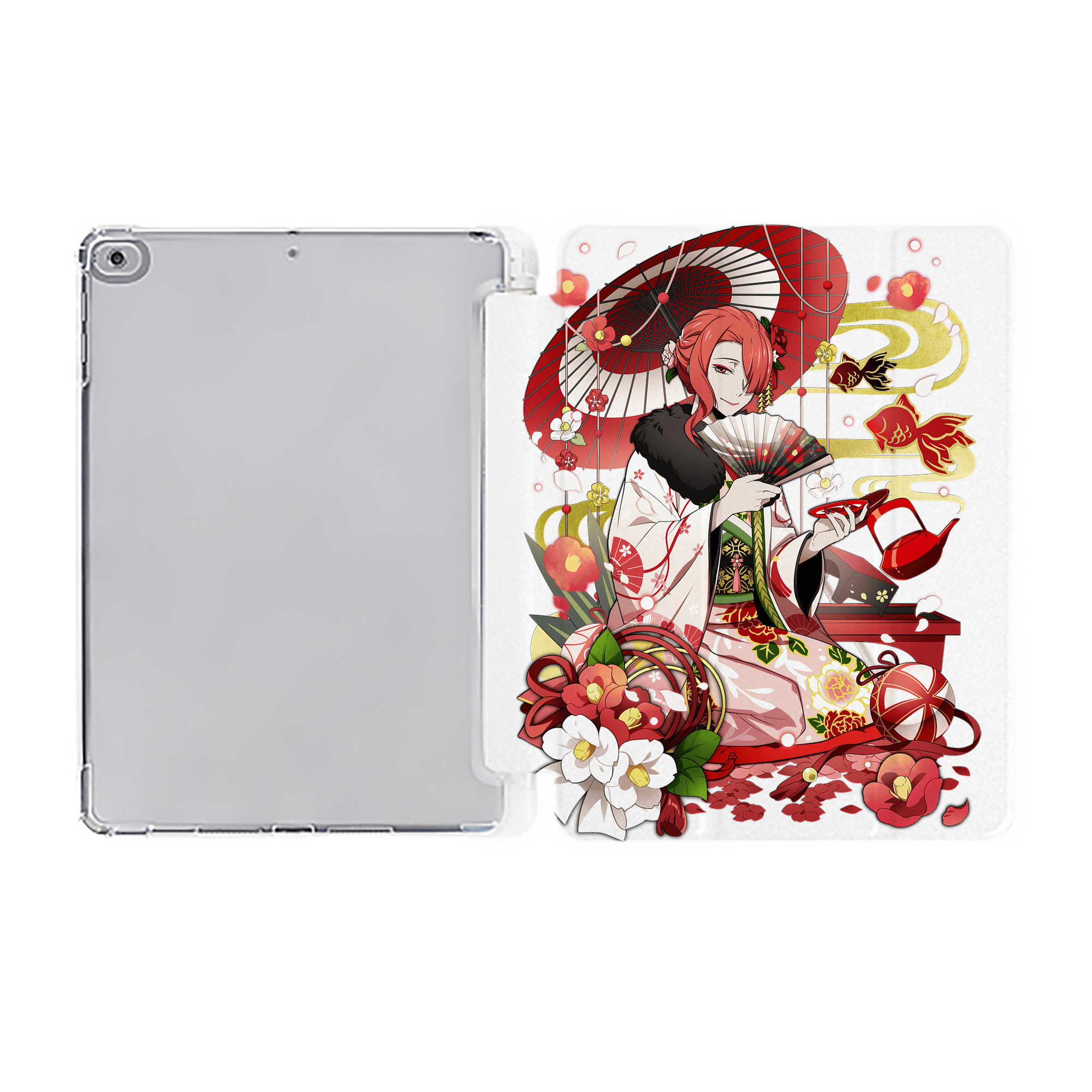 （画像用） 文豪ストレイドッグス Bungo Stray Dogs IPad ケース ペン収納付き 三つ折りスタンド PUレザー×シリコン 対応機種9.5/10.5/10.9インチ